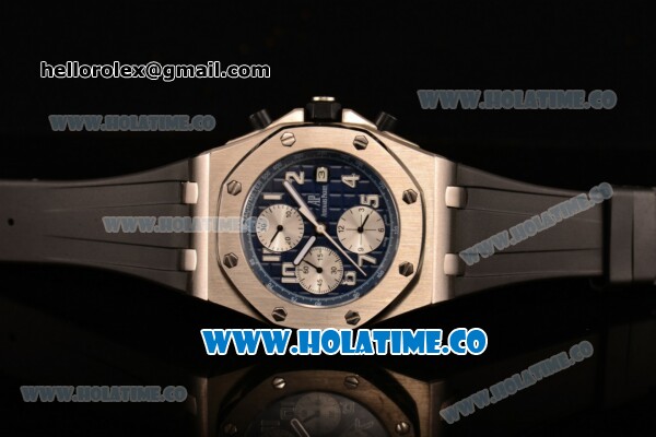 Audemars Piguet Royal Oak Offshore Chronograph Swiss Valjoux 7750 Automatic Steel Case with White Dial and Arabic Numeral Markers (GF） - Click Image to Close